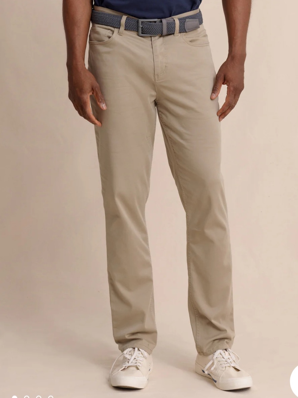 Men's Southern Tide Sullivan 5-Pocket Pants Khaki Chino Size 38 Stretch